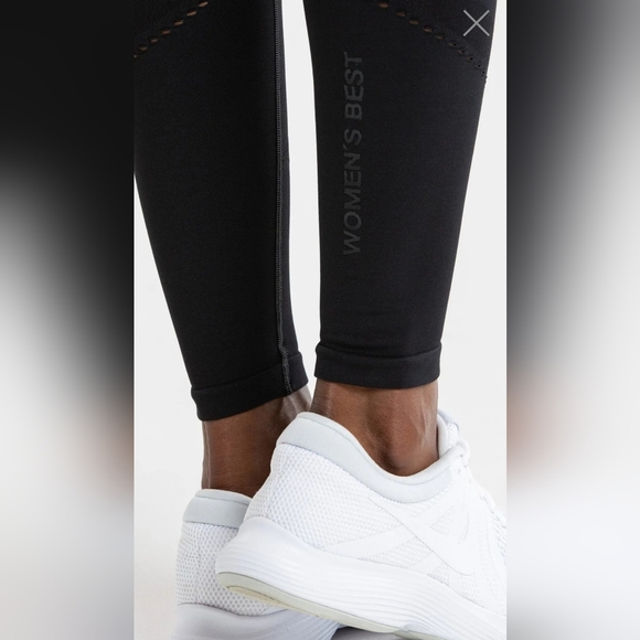 NWT WOMEN'S BEST Black Seamless Leggings Size Small - Picture 5 of 6